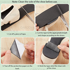 Selbstklebendes Schuhsohlenband aus Gummi&nbsp;DIY-CY0003-26