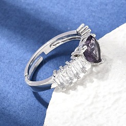 Bracciale aperto in ottone con pavé di zirconi cubici&nbsp;CU-CBA5C10-19P