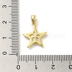 Messing-Pflasteranhänger aus naturweißen Muscheln mit aufsteckbaren Ösen&nbsp;KK-D095-03A-G
