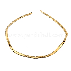 Fili di perle di ematite sintetiche non magnetiche elettroplaccate&nbsp;G-WH0031-01G