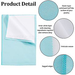 2 chiffon de polissage pour argent à 4 couches&nbsp;TOOL-BBC0001-08A