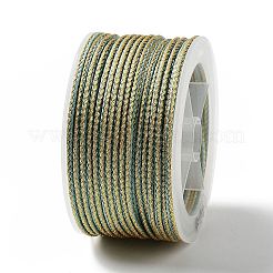 Cordón trenzado de poliéster de dos tonos de 14 m&nbsp;OCOR-G015-02A-30