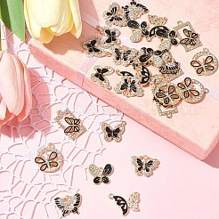 28pcs 7 styles de pendentifs en émail en alliage&nbsp;FIND-FS0003-21