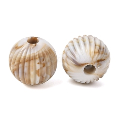 Perline europee in acrilico opaco bicolore effetto pietra preziosa&nbsp;SACR-K005-04D
