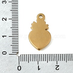 Colgantes de esmalte de acero inoxidable 304&nbsp;STAS-B128-38G