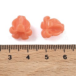 Cuentas talladas de coral sintético&nbsp;LS-CORA-K010-01G