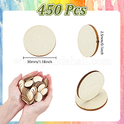 450 Stück unfertige Holzausschnitte&nbsp;WOOD-UN0001-27
