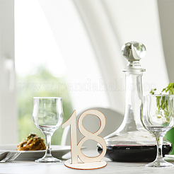Cartes de numéros de table en bois&nbsp;DJEW-WH0034-53