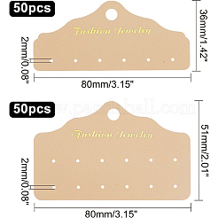 100 espositore per orecchini in plastica di 2 stili&nbsp;DIY-PH0002-94