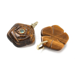 Pendentifs sculptés en œil de tigre naturel&nbsp;GG-CBAF4FB-01G-01