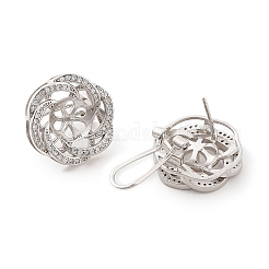 925 risultati di montature per orecchini in argento sterling con micro pavè di zirconi cubici&nbsp;STER-B003-27P