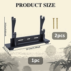 2-stufiger Schwert-Katana-Halter aus Holz&nbsp;ODIS-WH0081-11B