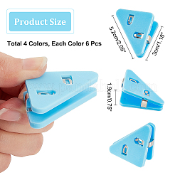 24 pince à reliure bulldog en plastique de 4 couleurs&nbsp;TOOL-NB0002-01