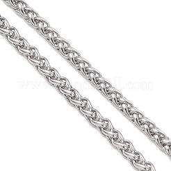 Herstellung von Weizenkettenarmbändern aus Edelstahl 304&nbsp;AJEW-JB01473