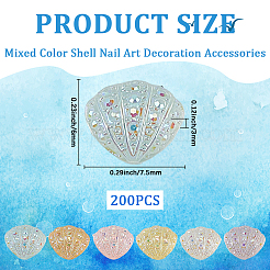 Cabochon en résine en forme de coquille&nbsp;MRMJ-WH20004-11