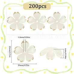 200 Stück Acrylperlenkappen&nbsp;OACR-SC0001-83E