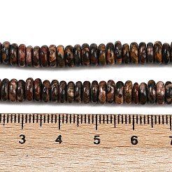 Natürliche Leopardenhaut Jaspisperlenstränge&nbsp;G-Q159-B33-01