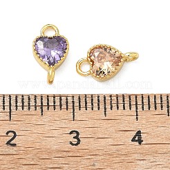 Verbindungsanhänger aus Messing mit kubischem Zirkonia-Pavé&nbsp;KK-L264-14G