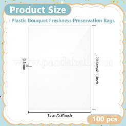 Plastiktüten zur Frischhaltung von Blumensträußen&nbsp;DIY-WH0899-600