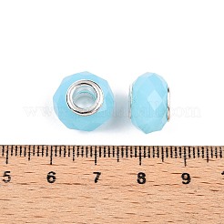 Nachahmung Jade Glas europäischen Perlen&nbsp;GPDL-N004-B14mm-B03