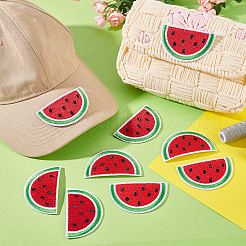Computergesteuerte Stickerei mit Wassermelonen-Polyester zum Aufbügeln/Aufnähen&nbsp;PATC-WH0014-54