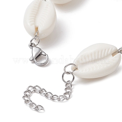 Acryl-Muschelperlen-Glieder-Fußkettchen für Damen&nbsp;BJEW-JB09370
