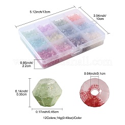 2400 Stück 12 Farben Milchglasperlen&nbsp;FGLA-FS0001-02