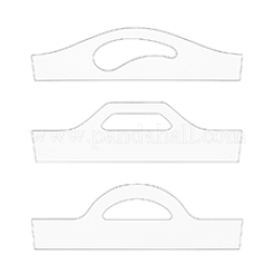 3 Stück 3 Stile transparente Acryl-Router-Vorlagen&nbsp;DIY-DC0002-75