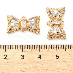 Verbindungsanhänger mit durchsichtigem Zirkonia-Pavé aus Messing&nbsp;KK-F870-07G
