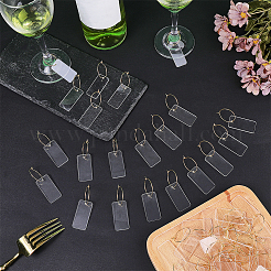 50pcs breloques en verre à vin en acrylique&nbsp;DIY-FG0010-37