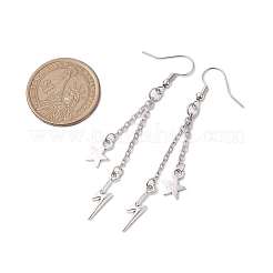 Orecchini pendenti in acciaio inossidabile 304&nbsp;EJEW-JE06048-01