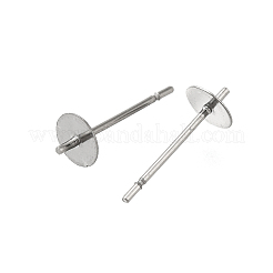Anlaufgeschützte Ohrstecker aus Edelstahl 304&nbsp;STAS-P370-01C-P
