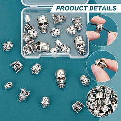 24pcs 6 Arten tibetanische Legierungsperlen&nbsp;FIND-NB0005-15