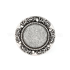 Geben Sie Ihre Kreationen eine einzigartige Designer-Look mit diesen modernen und charmanten Eisen hängender Cabochon Fassungen&nbsp;X-PALLOY-O039-08AS