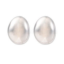 Pendientes de botón de acero inoxidable 304 con pulido de fundición para mujer&nbsp;EJEW-G431-01P