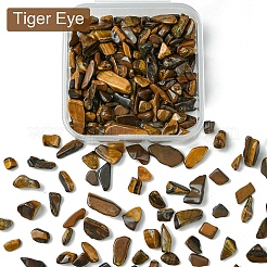 50g natürliche Tigerauge-Chipperlen&nbsp;G-YW0001-80