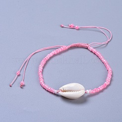 Verstellbare Glasperlen geflochtene Perlen Armbänder&nbsp;BJEW-JB04281
