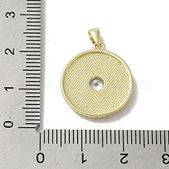 Latón micro pavimenta claro colgantes de circonio cúbico&nbsp;KK-I708-02B-G