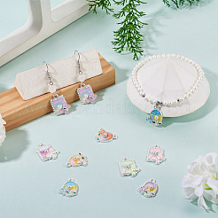 32pcs 8 pendentifs en alliage de couleurs&nbsp;ENAM-TA0003-26
