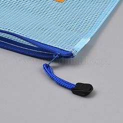 Aufbewahrungstaschen mit Reißverschluss für Mahjong-Steine aus Nylonnetz&nbsp;ABAG-WH0044-84B