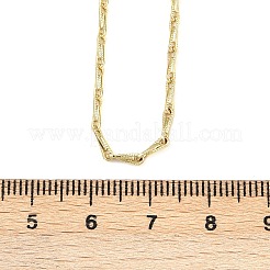 Colliers à maillons texturés en laiton de 2 mm&nbsp;NJEW-L356-02G