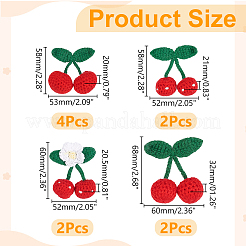 10 Stück 4 Stile Polyester Häkelkirsche&nbsp;DIY-WR0004-91