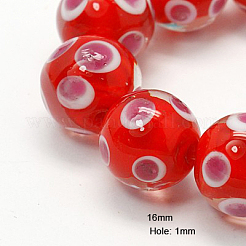 Handgemachte Murano Glas Perlen Stränge&nbsp;LAMP-G051-M