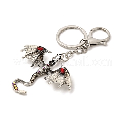 Portachiavi con ciondolo in lega di drago e strass&nbsp;KEYC-G065-01D
