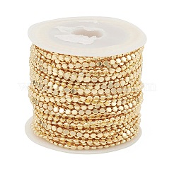 Cadenas de bolas de cuentas redondas planas de latón&nbsp;CHC-M025-53G