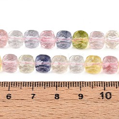 Fili di perle di vetro k9&nbsp;GLAA-N014-8x8mm-01