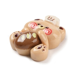 Bärenbrot undurchsichtige Harz Decoden Cabochons&nbsp;X-CRES-Q220-05C