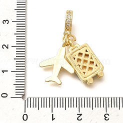 Europäische Anhänger aus Messing mit Emaille&nbsp;KK-M309-22G