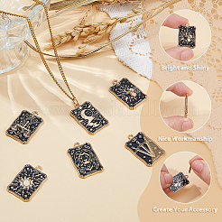 20pcs 10 styles de pendentifs en émail en alliage&nbsp;ENAM-FH0001-91