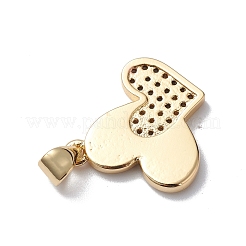 Colgante micropavé cubic zirconia de latón&nbsp;KK-E003-10G